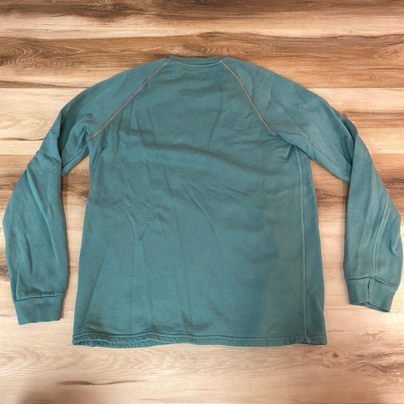GOODLIFE Sweatshirt Mens Large Green Cotton Long Sleeve Crewneck Made in USA - Picture 9 of 9